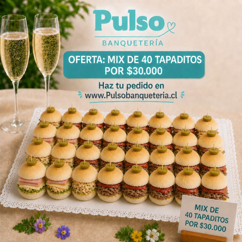 Tapaditos 40 unidades