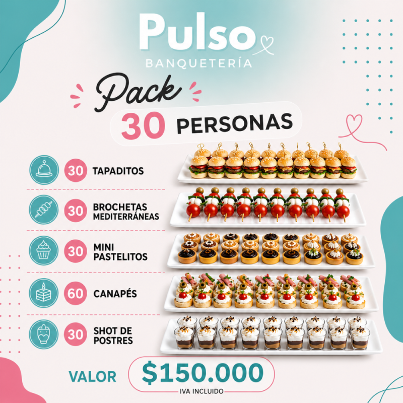 Pack picoteo 30 personas
